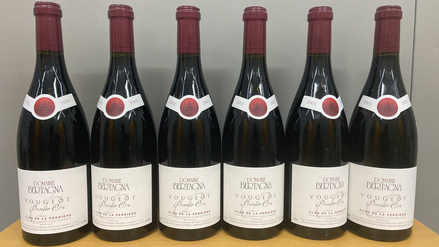 2003 Domaine Bertagna Vougeot clos de la Perrier   e 1er Cru monopole